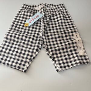 Cat & Jack Black and White Checkered Kids Shorts